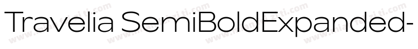 Travelia SemiBoldExpanded字体转换